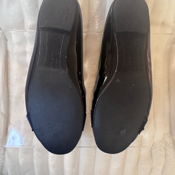 Salvatore Ferragamo Black Patent Flats with Bow - Picture 6 of 6